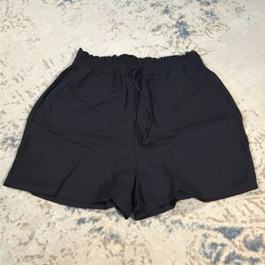 Blank NYC Black Linen/Rayon Shorts Drawstring Women Size XS  NWT